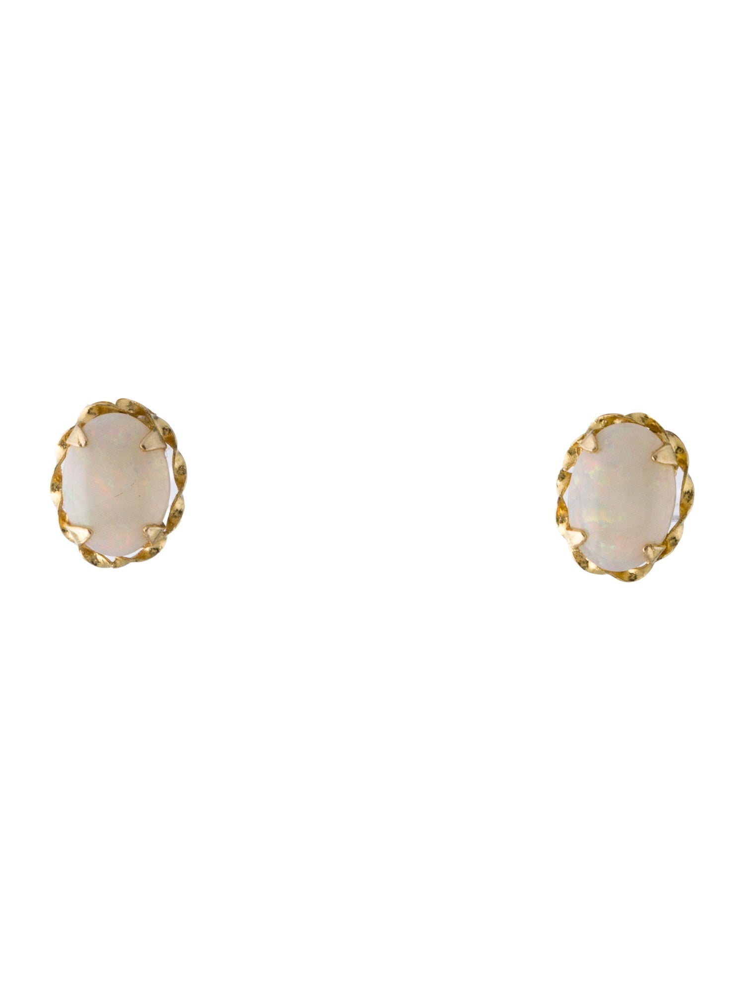 Earrings 14K Opal Stud Earrings